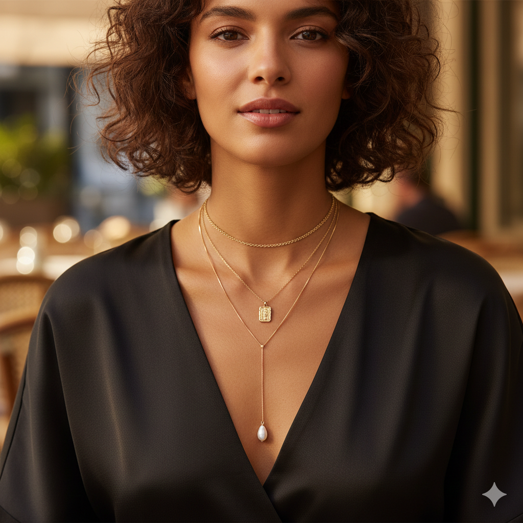 Quel collier porter avec un col en V ?