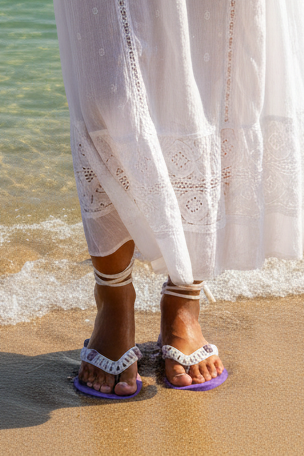 Les tongs bohèmes LILA TAILLE 38/39
