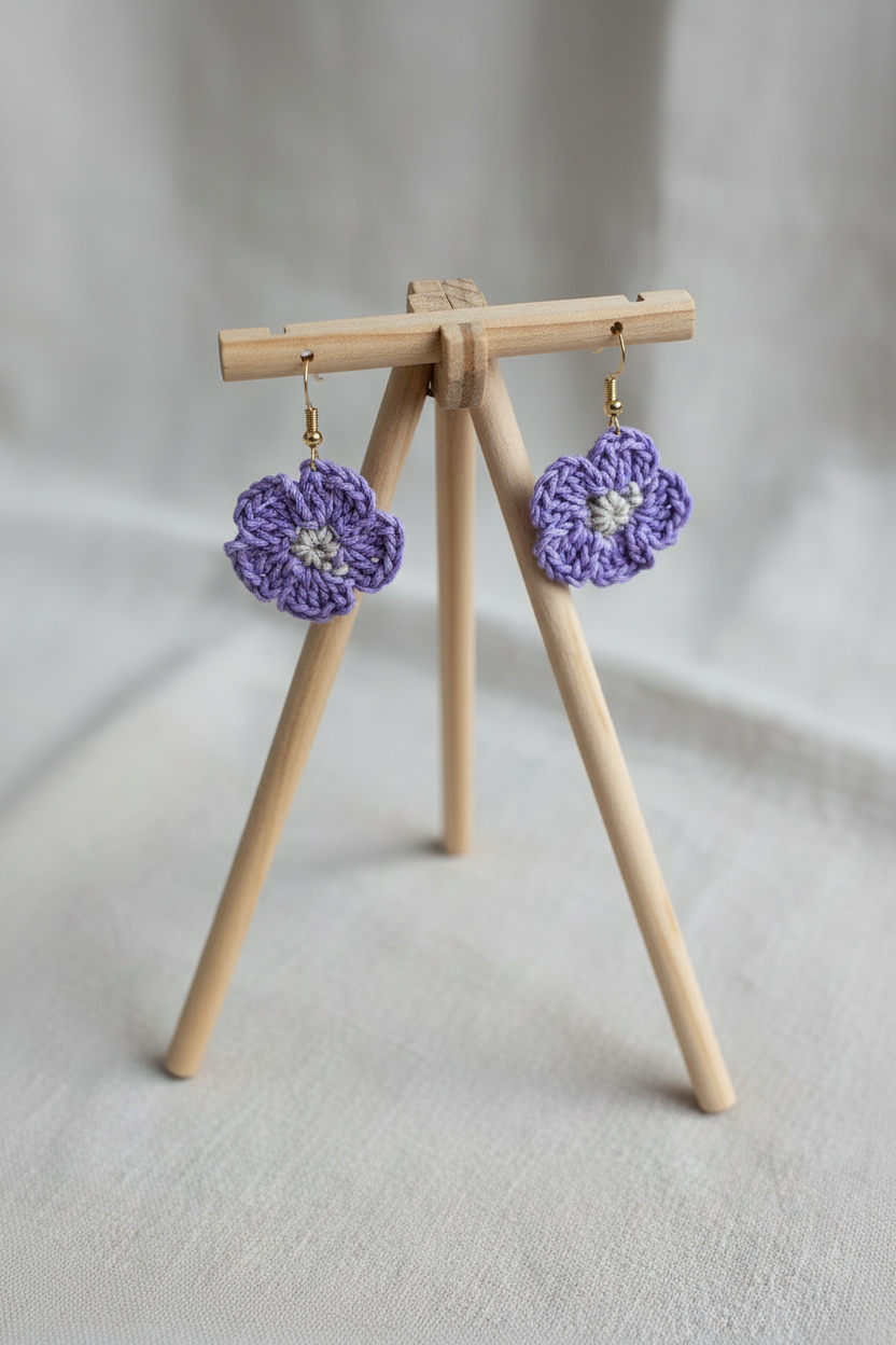 Les boucles d'oreilles fleur Lilou - COLLECTION SIGNATURE
