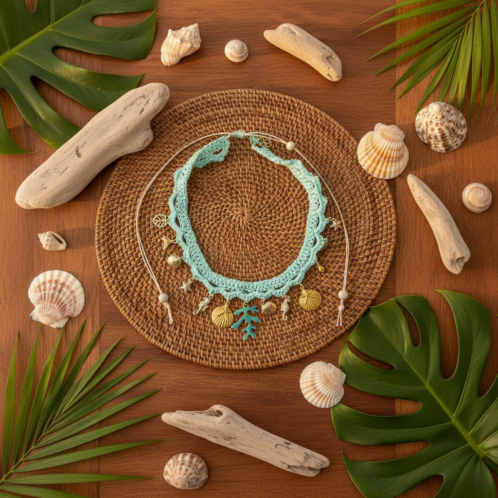 Le collier ras-du-cou bohème Thalassa - Collection Signature
