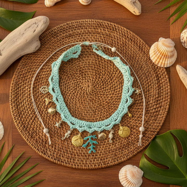 Le collier ras-du-cou bohème Thalassa - Collection Signature