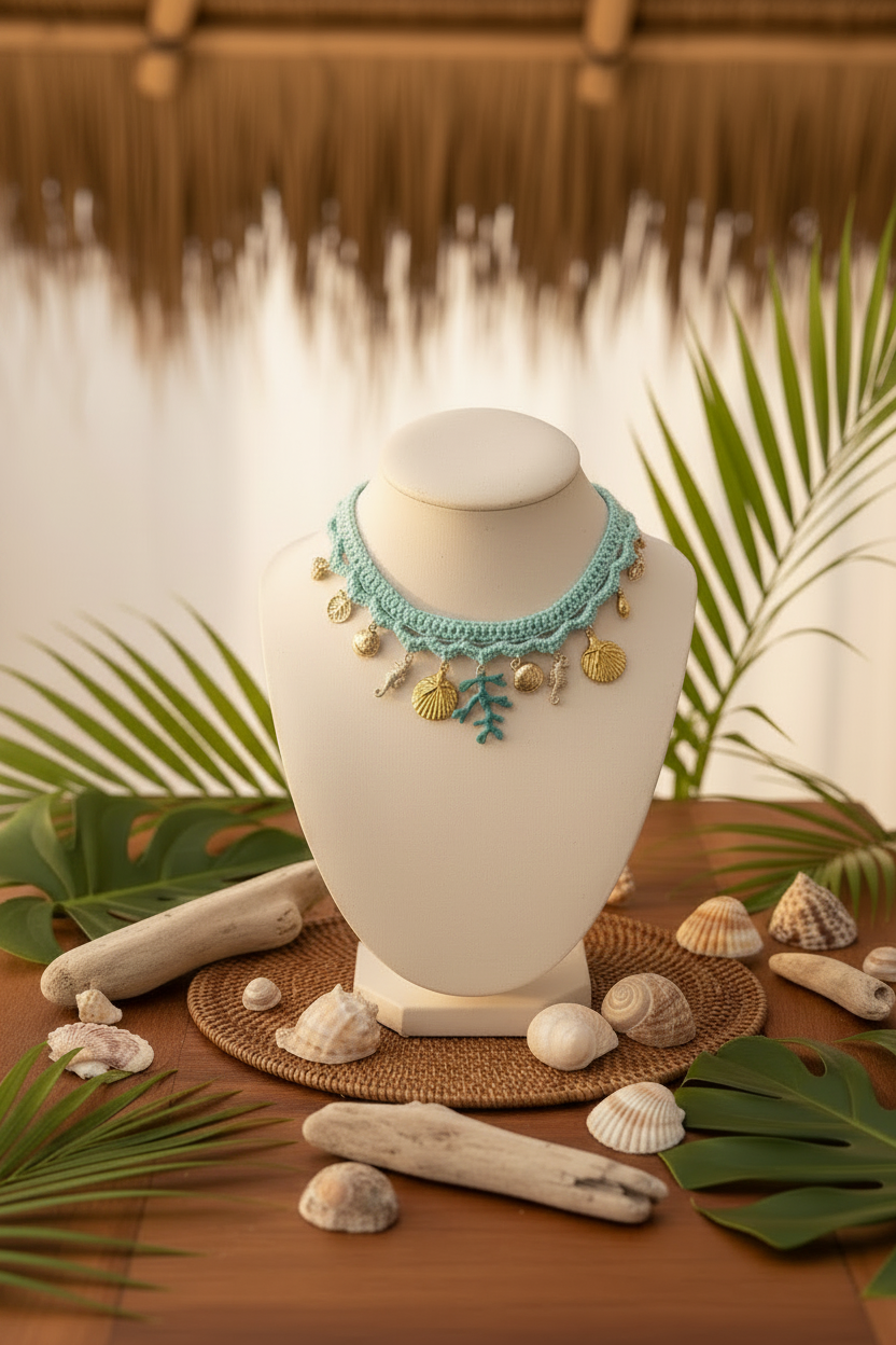 Le collier ras-du-cou bohème Thalassa - Collection Signature