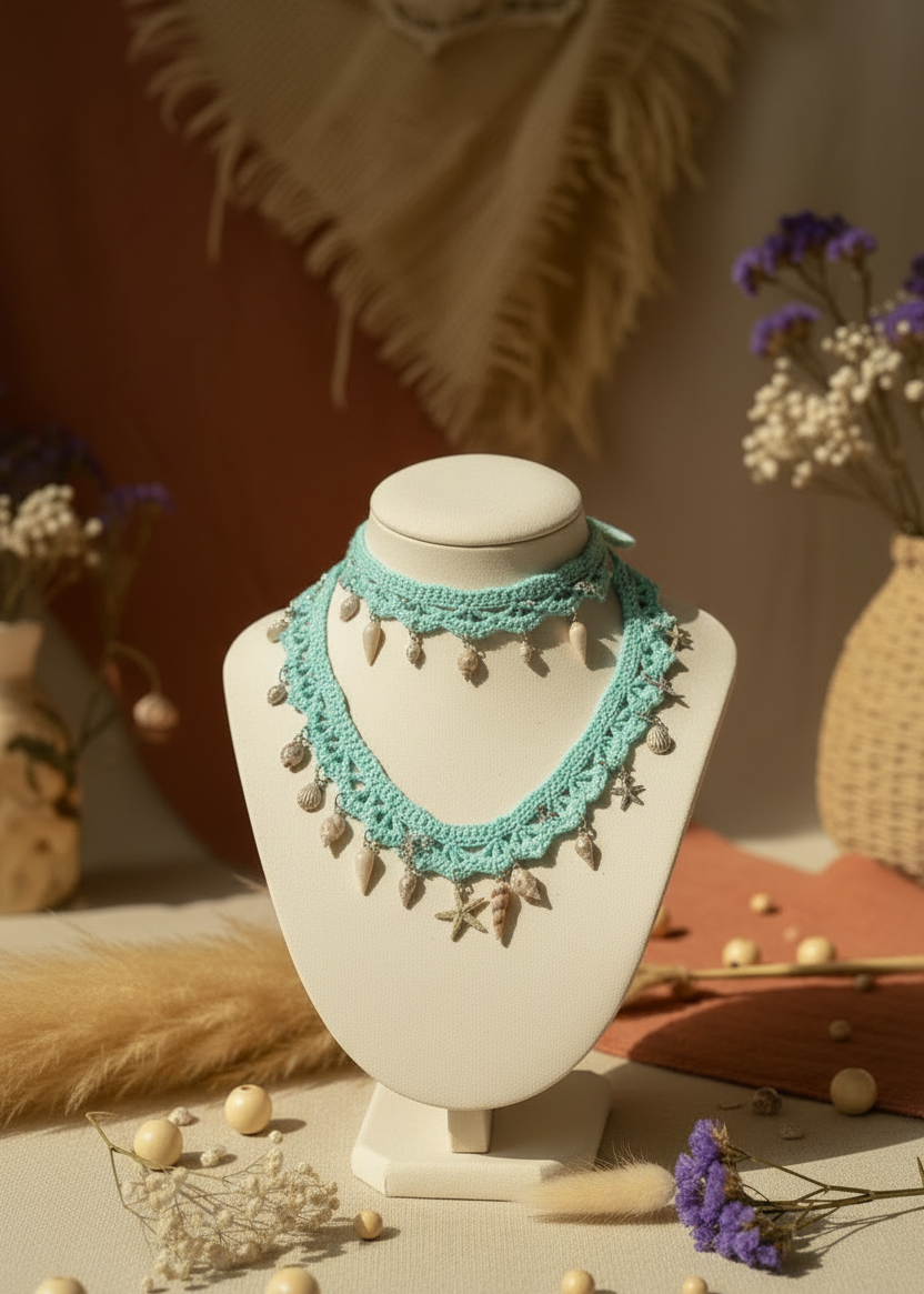 Choker Océane : Un Éclat Aquatique Collection Signature