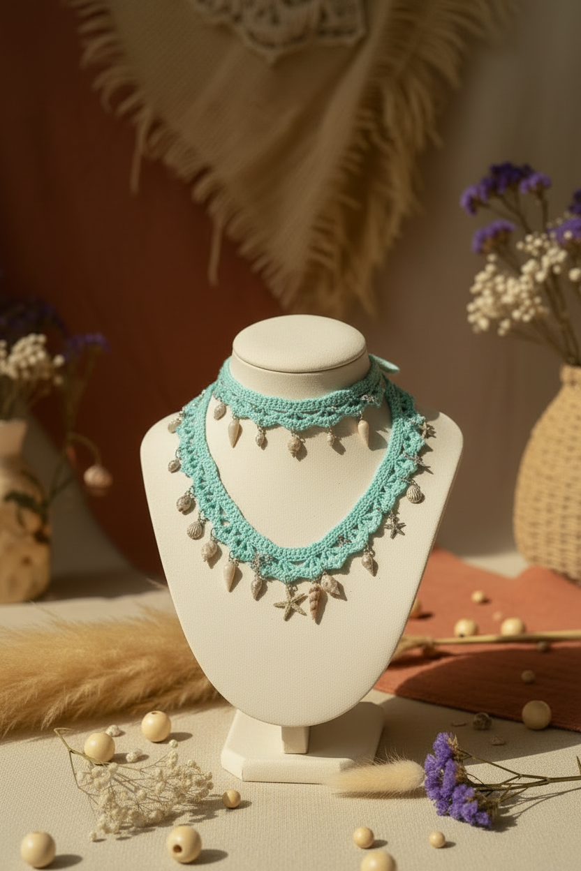 Choker Océane : Un Éclat Aquatique Collection Signature