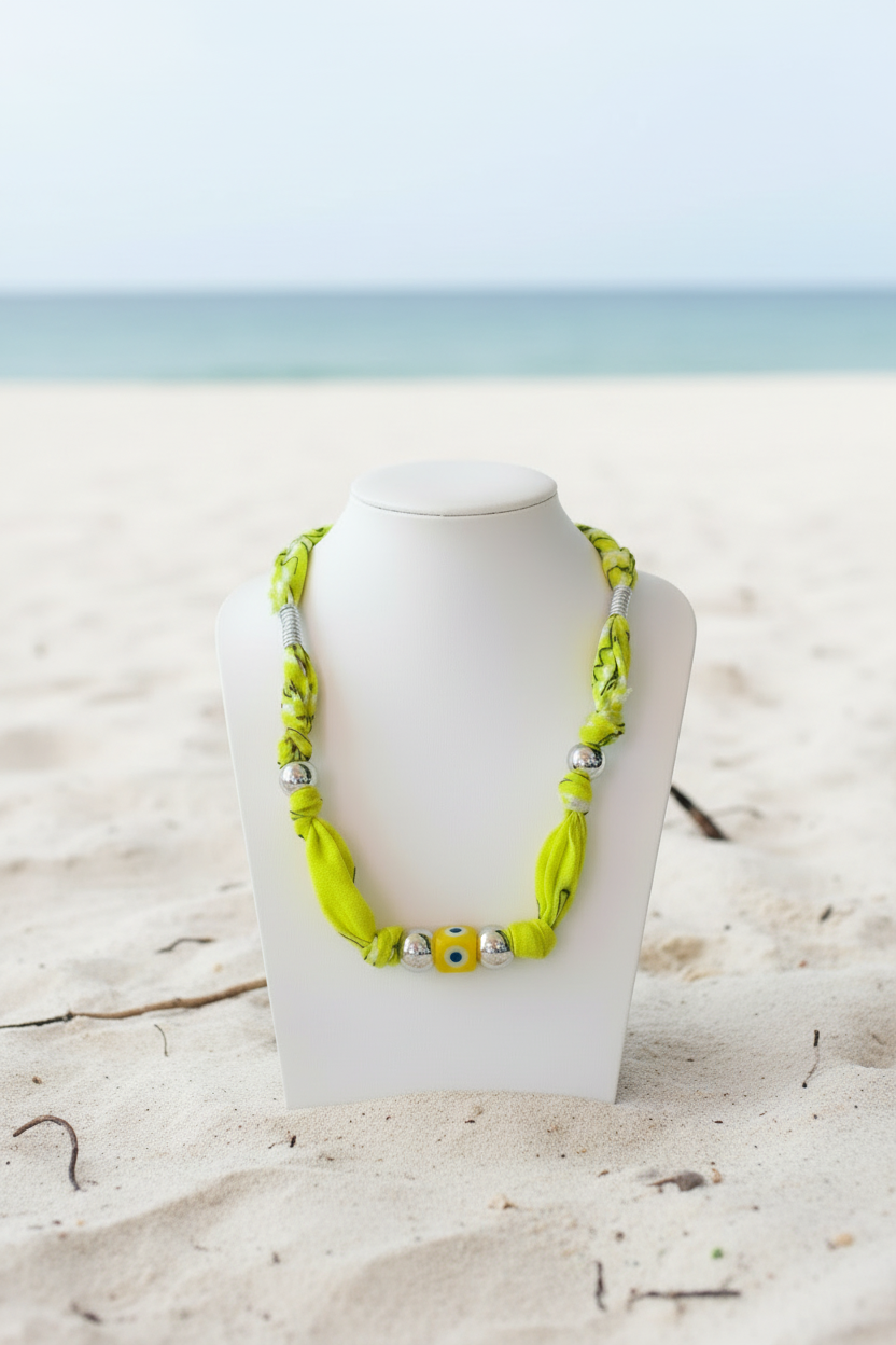 Collier Aylin "Œil Protecteur Citron"