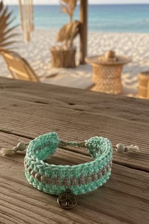 Le bracelet manchette bohème Shanti