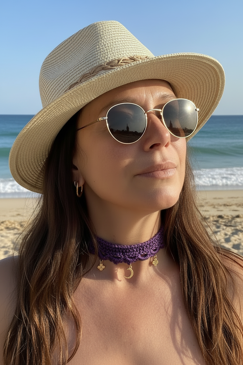 Le collier ras de cou bohème Luna - Collection Signature