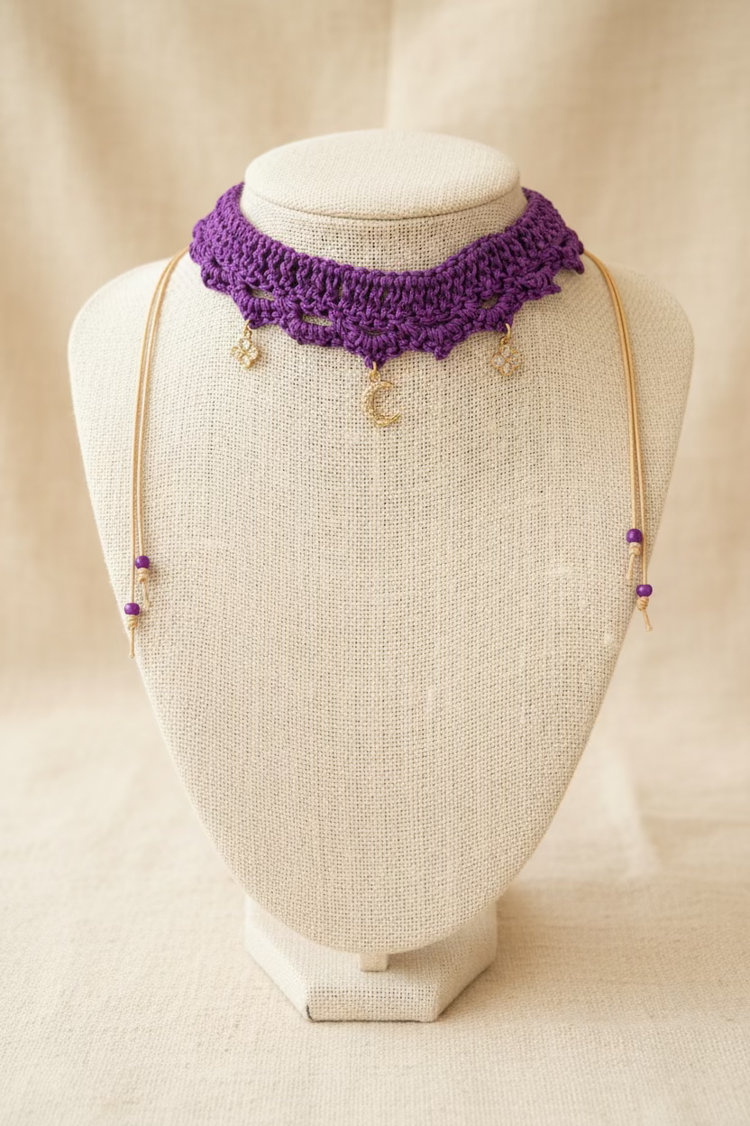 Le collier ras de cou bohème Luna - Collection Signature