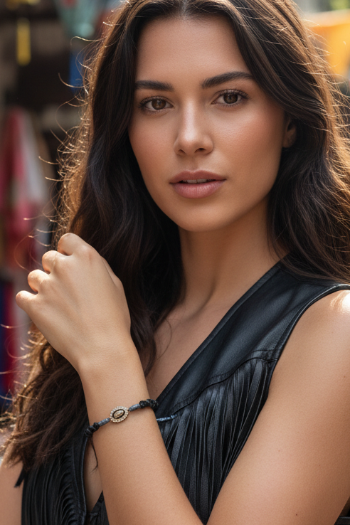 Bracelet Assia                "Aura Noire"