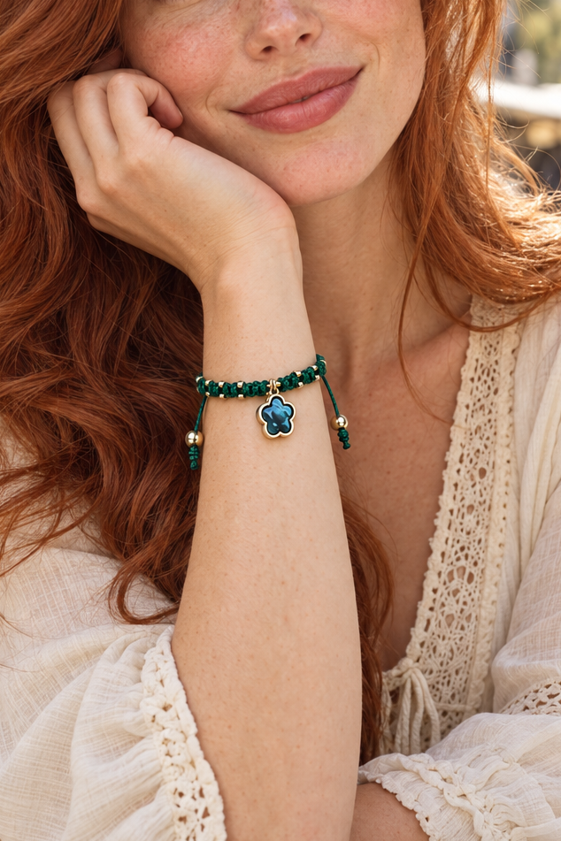 Bracelet Elizabeta "Émeraude Royale"