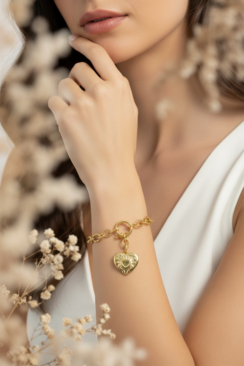 Bracelet Allegra porté au poignet - Joyas by Jo
