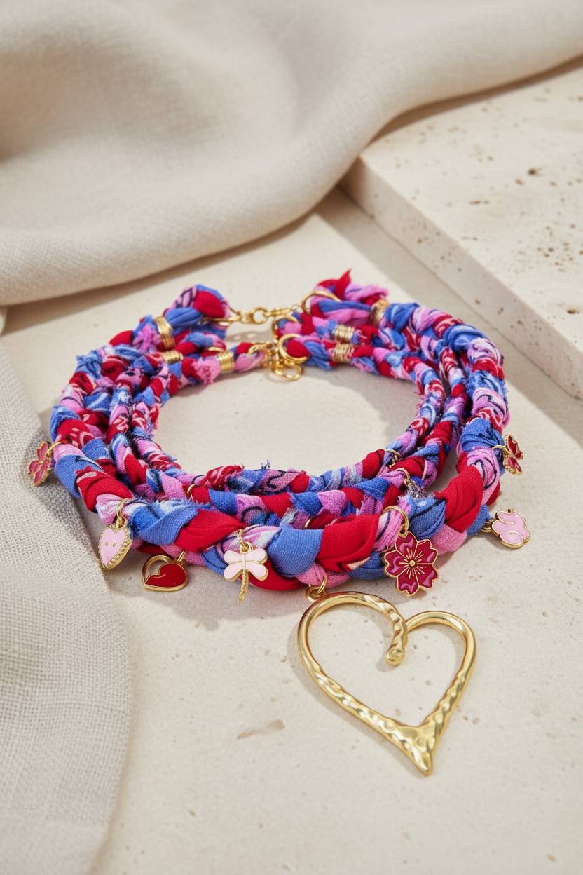 Collier layering Indy Jardin Bohème en perles et pendentif