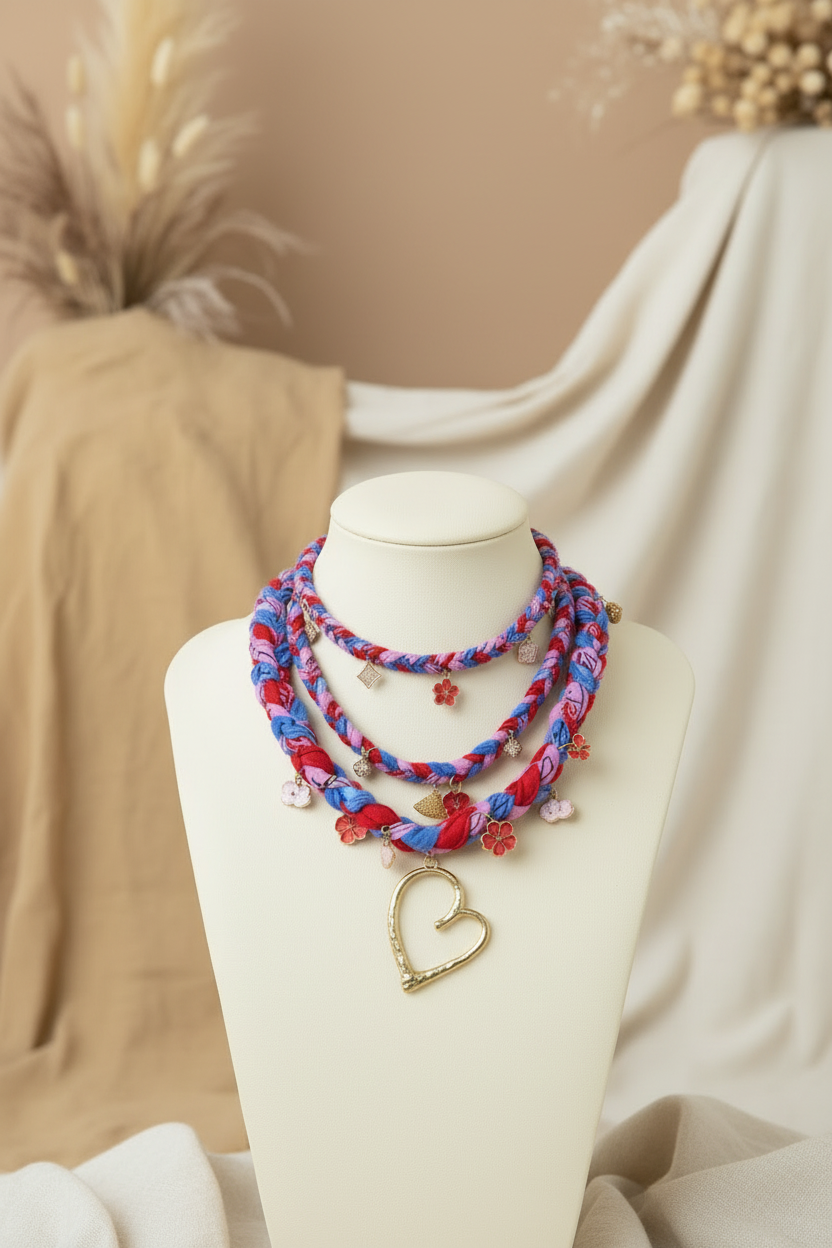 Collier layering Indy Jardin Bohème effet superposition - Joyas by Jo
